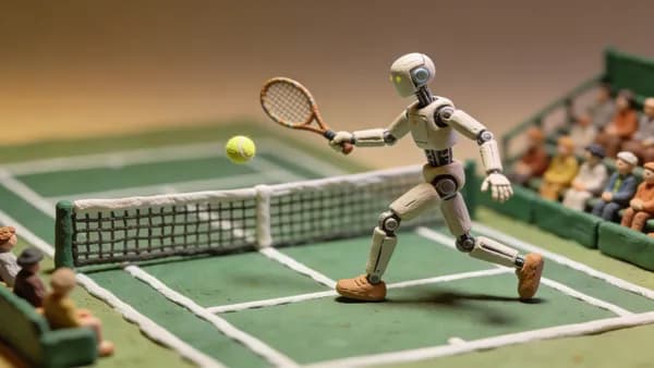 Робот Unitree G1 научился играть в теннис с людьми