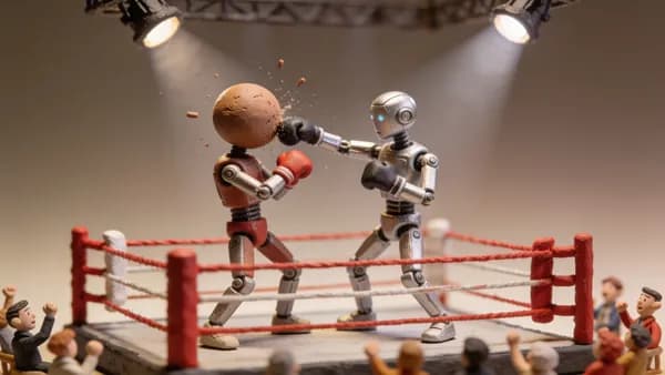 Робот потерял голову и продолжил бой: в Шэньчжэне стартовала лига робо-MMA